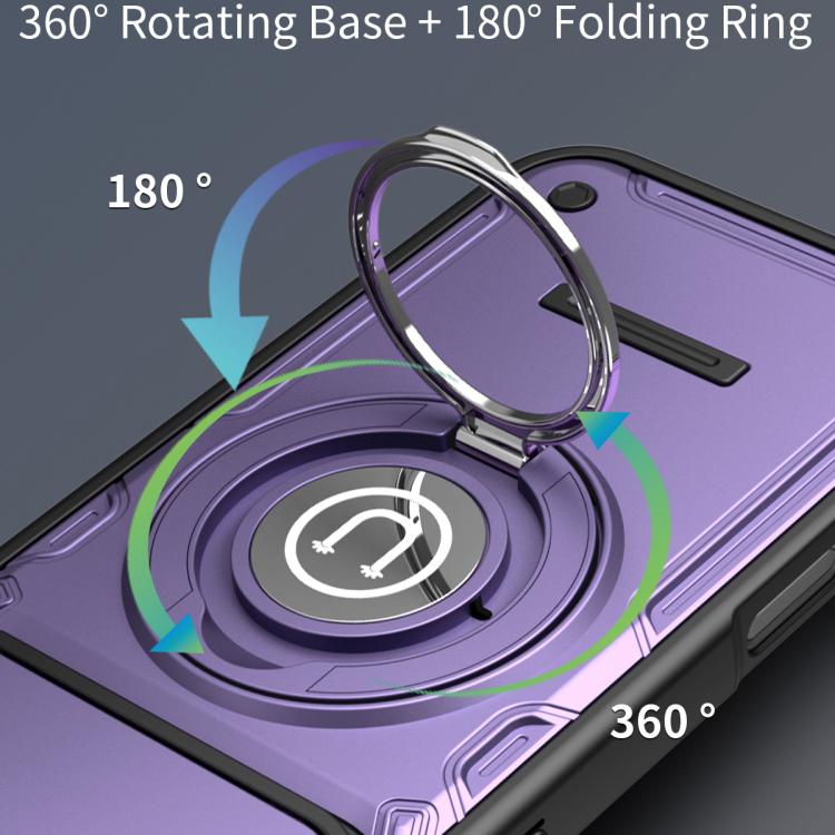 Custodia magnetica per telefono con supporto scorrevole per fotocamera., For iPhone 16 Pro, For iPhone 15 Pro Max, For iPhone 15 Pro, For iPhone 15