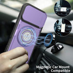 Custodia magnetica per telefono con supporto scorrevole per fotocamera., For iPhone 16 Pro, For iPhone 15 Pro Max, For iPhone 15 Pro, For iPhone 15