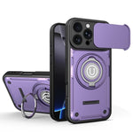 Custodia magnetica per telefono con supporto scorrevole per fotocamera., For iPhone 16 Pro, For iPhone 15 Pro Max, For iPhone 15 Pro, For iPhone 15
