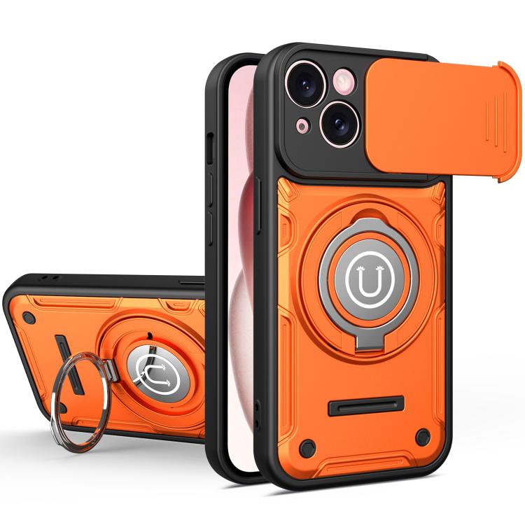 Custodia magnetica per telefono con supporto scorrevole per fotocamera., For iPhone 16 Pro, For iPhone 15 Pro Max, For iPhone 15 Pro, For iPhone 15