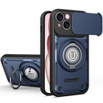 Custodia magnetica per telefono con supporto scorrevole per fotocamera., For iPhone 16 Pro, For iPhone 15 Pro Max, For iPhone 15 Pro, For iPhone 15