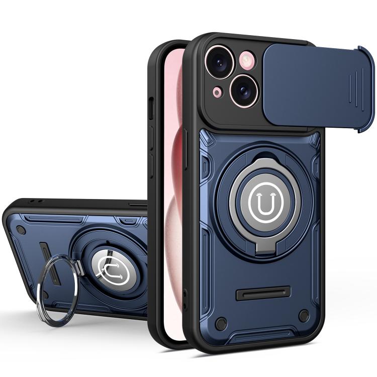 Custodia magnetica per telefono con supporto scorrevole per fotocamera., For iPhone 16 Pro, For iPhone 15 Pro Max, For iPhone 15 Pro, For iPhone 15