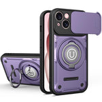 Custodia magnetica per telefono con supporto scorrevole per fotocamera., For iPhone 16 Pro, For iPhone 15 Pro Max, For iPhone 15 Pro, For iPhone 15