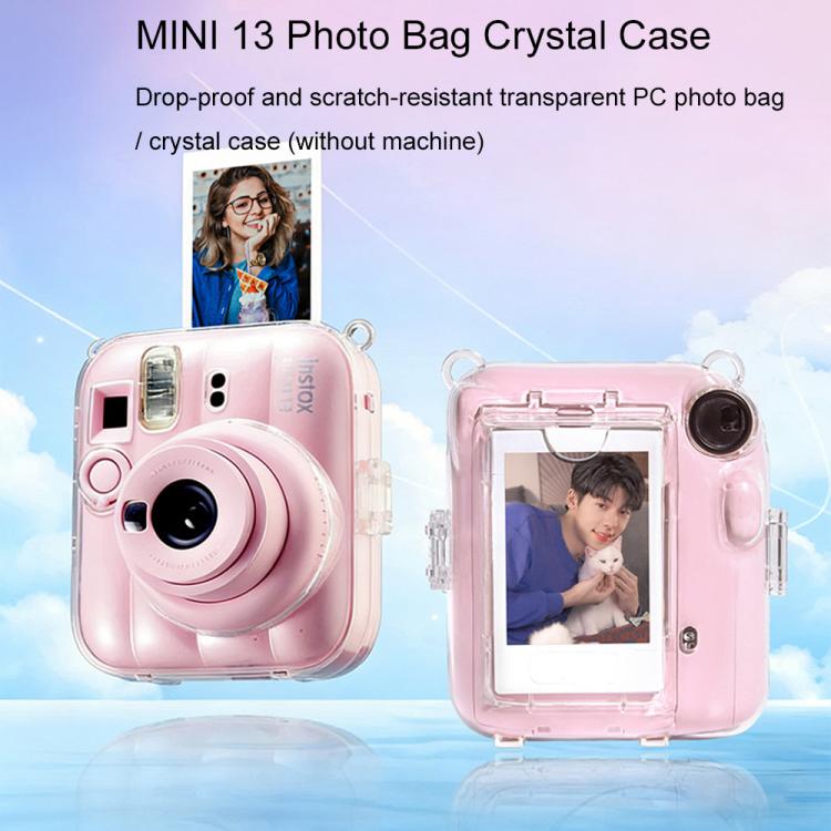 Kit di adesivi fai-da-te con conchiglia di cristallo e tracolla per borsa portafoto., For FUJIFILM instax mini 13
