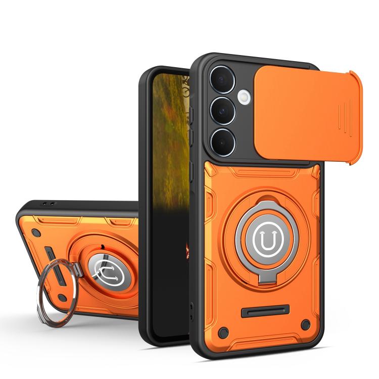 Custodia magnetica per telefono con supporto scorrevole per fotocamera., For Galaxy A27 5G, For Galaxy A26 5G / A17 5G, For Galaxy A55 5G