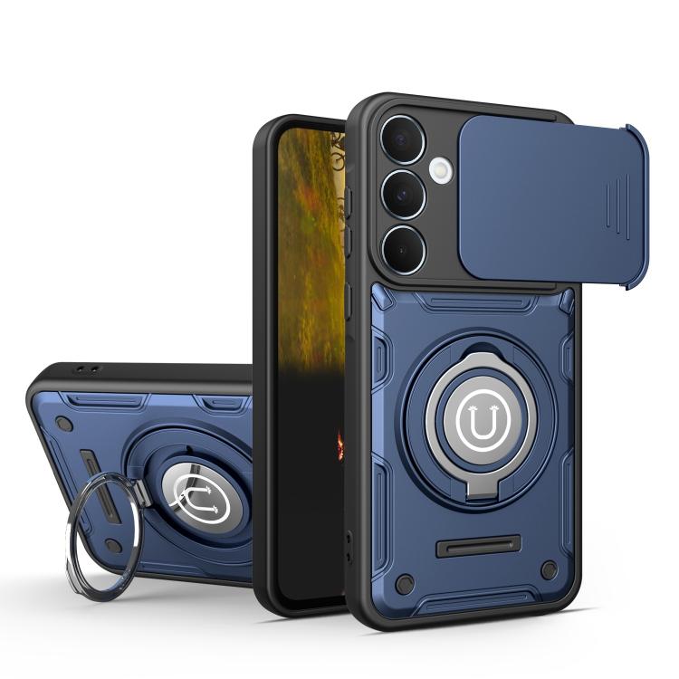 Custodia magnetica per telefono con supporto scorrevole per fotocamera., For Galaxy A27 5G, For Galaxy A26 5G / A17 5G, For Galaxy A55 5G