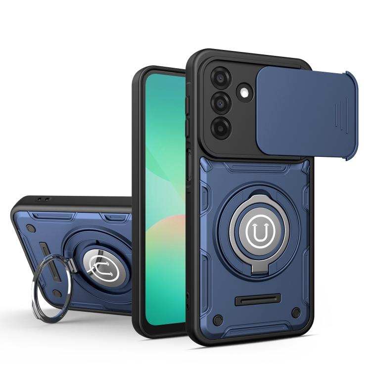 Custodia magnetica per telefono con supporto scorrevole per fotocamera., For Galaxy A27 5G, For Galaxy A26 5G / A17 5G, For Galaxy A55 5G