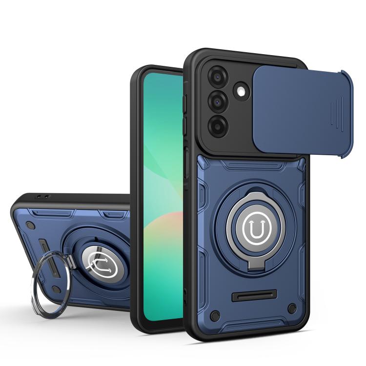 Custodia magnetica per telefono con supporto scorrevole per fotocamera., For Galaxy A27 5G, For Galaxy A26 5G / A17 5G, For Galaxy A55 5G