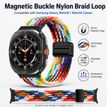 Confezione da 5 cinturini per orologio xDfind con fibbia magnetica e passante in nylon intrecciato., For Galaxy Watch8 / 8 Classic