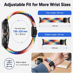 Confezione da 5 cinturini per orologio xDfind con fibbia magnetica e passante in nylon intrecciato., For Galaxy Watch8 / 8 Classic