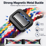 Confezione da 5 cinturini per orologio xDfind con fibbia magnetica e passante in nylon intrecciato., For Galaxy Watch8 / 8 Classic