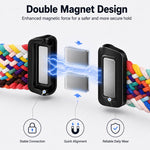 Confezione da 5 cinturini per orologio xDfind con fibbia magnetica e passante in nylon intrecciato., For Galaxy Watch8 / 8 Classic