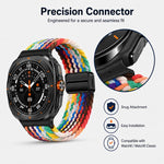 Confezione da 5 cinturini per orologio xDfind con fibbia magnetica e passante in nylon intrecciato., For Galaxy Watch8 / 8 Classic