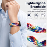 Confezione da 5 cinturini per orologio xDfind con fibbia magnetica e passante in nylon intrecciato., For Galaxy Watch8 / 8 Classic