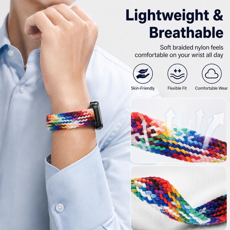 Confezione da 5 cinturini per orologio xDfind con fibbia magnetica e passante in nylon intrecciato., For Galaxy Watch8 / 8 Classic