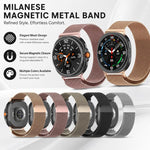 Confezione da 5 cinturini magnetici in metallo Milanese xDfind per orologio, For Galaxy Watch8 / 8 Classic