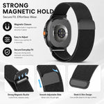 Confezione da 5 cinturini magnetici in metallo Milanese xDfind per orologio, For Galaxy Watch8 / 8 Classic