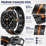 Confezione da 5 cinturini per orologio in acciaio inossidabile con fibbia a farfalla xDfin, For Galaxy Watch Ultra / Ultra 2025, For Galaxy Watch8 / 8 Classic