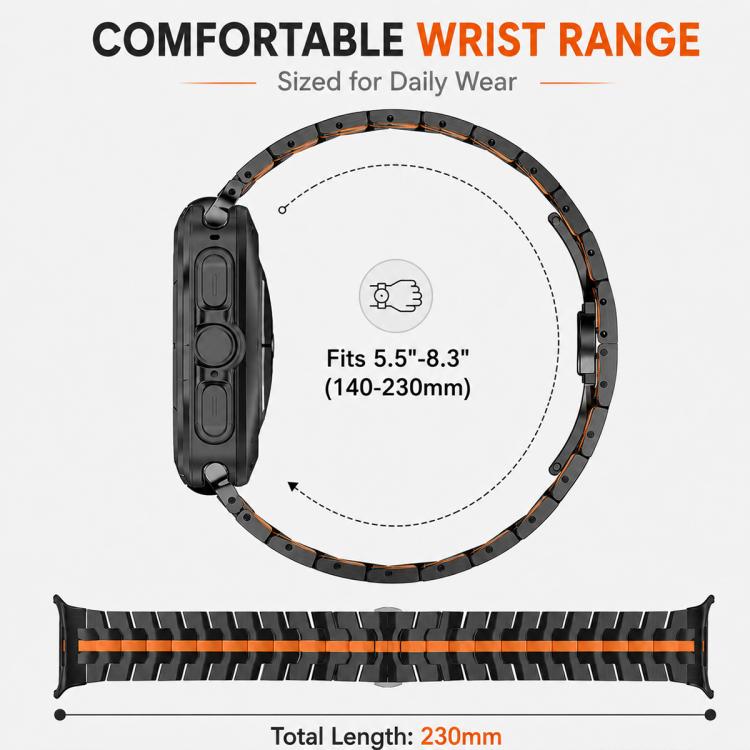 Confezione da 5 cinturini per orologio in acciaio inossidabile con fibbia a farfalla xDfin, For Galaxy Watch Ultra / Ultra 2025, For Galaxy Watch8 / 8 Classic