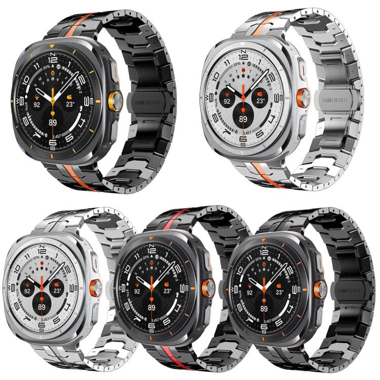 Confezione da 5 cinturini per orologio in acciaio inossidabile con fibbia a farfalla xDfin, For Galaxy Watch Ultra / Ultra 2025, For Galaxy Watch8 / 8 Classic