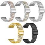 Confezione da 5 cinturini per orologio in acciaio inossidabile con fibbia a sette perline xDfind, For Galaxy Watch8 / 8 Classic