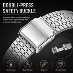 Confezione da 5 cinturini per orologio in acciaio inossidabile con fibbia a sette perline xDfind, For Galaxy Watch8 / 8 Classic