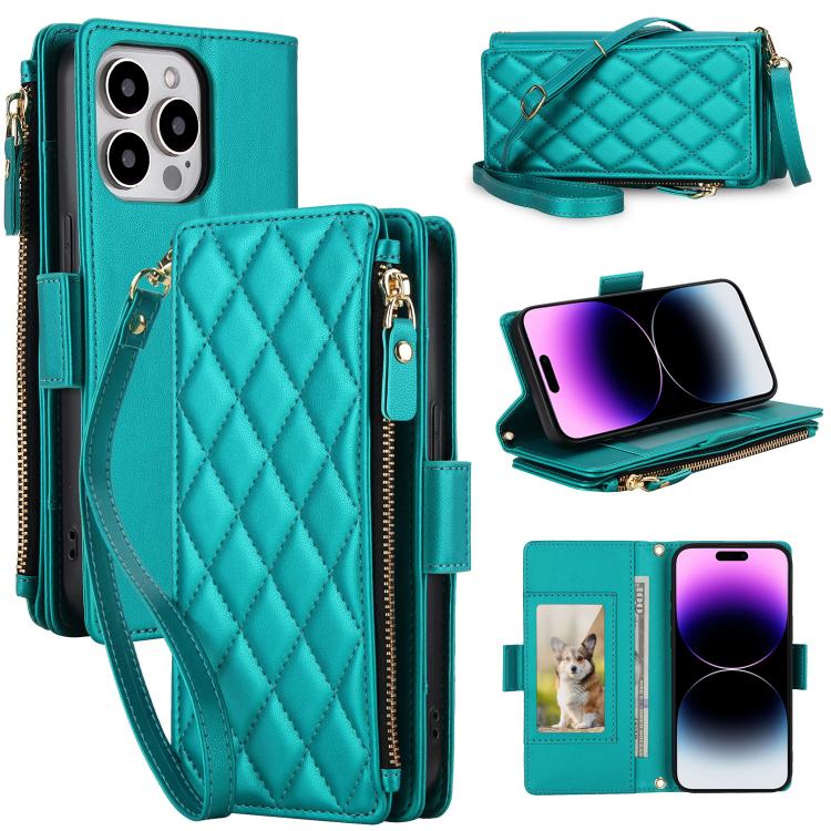 Borsa a tracolla con cerniera e 9 scomparti per carte di credito, custodia per telefono in pelle vegana., For iPhone 14 Pro, For iPhone 14 Pro Max, For iPhone 13 Pro Max