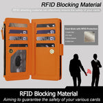 Borsa a tracolla con cerniera e 9 scomparti per carte di credito, custodia per telefono in pelle vegana., For iPhone 13 Pro, For iPhone 12 Pro Max