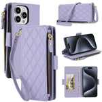 Borsa a tracolla con cerniera e 9 scomparti per carte di credito, custodia per telefono in pelle vegana., For iPhone 13 Pro, For iPhone 12 Pro Max