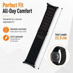 Confezione da 5 cinturini per orologio in nylon con fibbia nera xDfind, For Galaxy Watch Ultra / Ultra 2025, For Galaxy Watch8 / 8 Classic
