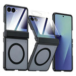 Custodia magnetica integrata con finitura opaca effetto pelle., For Galaxy Z Flip7 5G