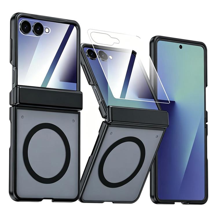 Custodia magnetica integrata con finitura opaca effetto pelle., For Galaxy Z Flip7 5G