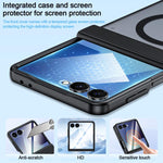 Custodia magnetica integrata con finitura opaca effetto pelle., For Galaxy Z Flip7 5G