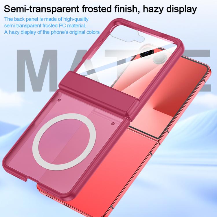 Custodia magnetica integrata con finitura opaca effetto pelle., For Galaxy Z Flip7 5G