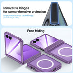 Custodia magnetica integrata con finitura opaca effetto pelle., For Galaxy Z Flip7 5G