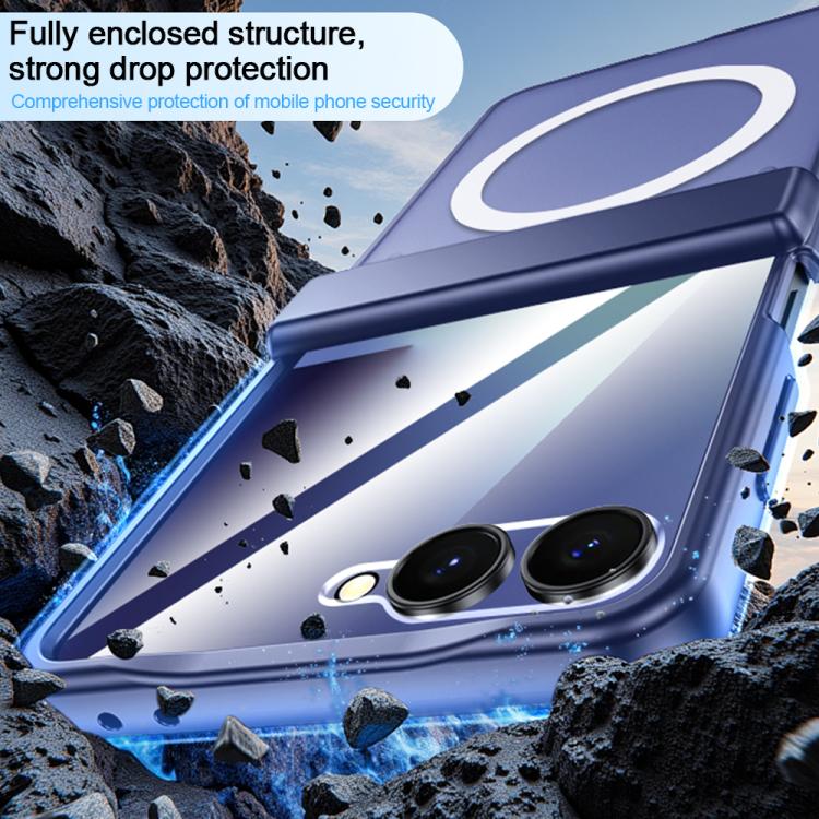 Custodia magnetica integrata con finitura opaca effetto pelle., For Galaxy Z Flip7 5G