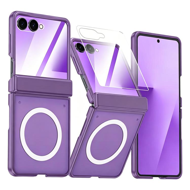 Custodia magnetica integrata con finitura opaca effetto pelle., For Galaxy Z Flip7 5G