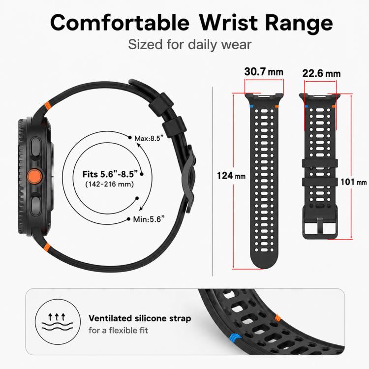 Confezione da 5 cinturini per orologio in silicone con fibbia a scala xDfind, For Galaxy Watch8 / 8 Classic