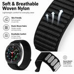 Confezione da 5 cinturini per orologio xDfind in nylon intrecciato con chiusura a strappo, For Galaxy Watch8 / 8 Classic