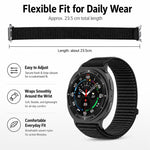 Confezione da 5 cinturini per orologio xDfind in nylon intrecciato con chiusura a strappo, For Galaxy Watch8 / 8 Classic