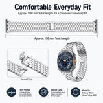 Confezione da 4 cinturini per orologio in metallo con texture a squame di pesce xDfin, For Galaxy Watch Ultra / Ultra 2025, For Galaxy Watch8 / 8 Classic