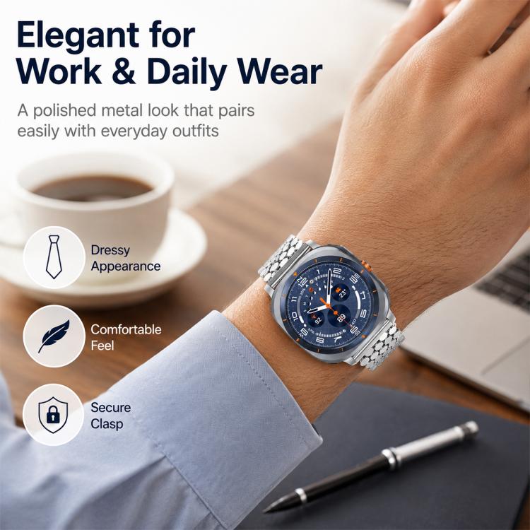 Confezione da 4 cinturini per orologio in metallo con texture a squame di pesce xDfin, For Galaxy Watch Ultra / Ultra 2025, For Galaxy Watch8 / 8 Classic