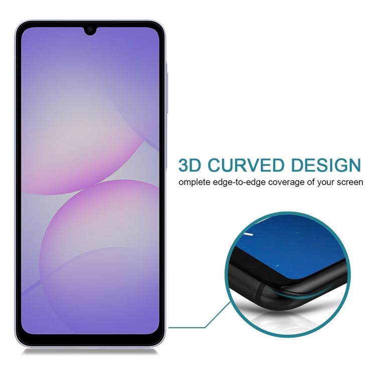 25 pezzi di pellicola in vetro temperato anti-spia ad alta trasparenza a copertura totale, For Galaxy A07 4G