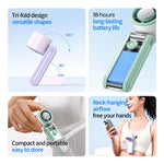 Y30 Portable Mini Tri-Fold Handheld Digital Display Cooling Fan