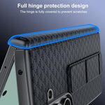 Custodia per telefono con cinturino da polso in ecopelle., For Galaxy Z Fold7 5G