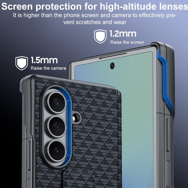 Custodia per telefono con cinturino da polso in ecopelle., For Galaxy Z Fold7 5G