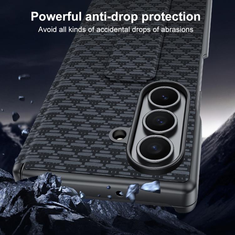 Custodia per telefono con cinturino da polso in ecopelle., For Galaxy Z Fold7 5G