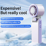 Y31 Portable Mini Foldable Handheld Digital Display Cooling Fan
