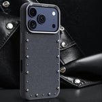 Custodia magnetica per telefono a copertura totale con texture denim della serie Rivet., For iPhone 17 Pro Max, For iPhone 17 Pro, For iPhone 17, For iPhone Air