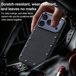 Custodia magnetica per telefono a copertura totale con texture denim della serie Rivet., For iPhone 17 Pro Max, For iPhone 17 Pro, For iPhone 17, For iPhone Air